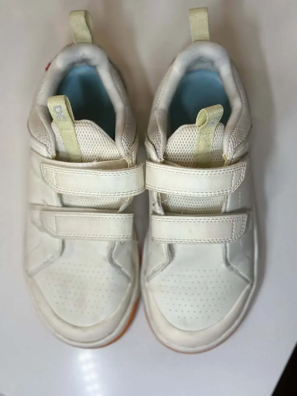 On The Roger Kids Sneakers White Orange